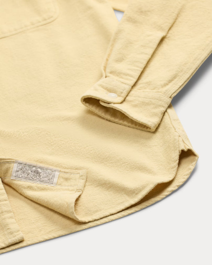 RRL Brushed Chamois Workshirt - Faded Yellow