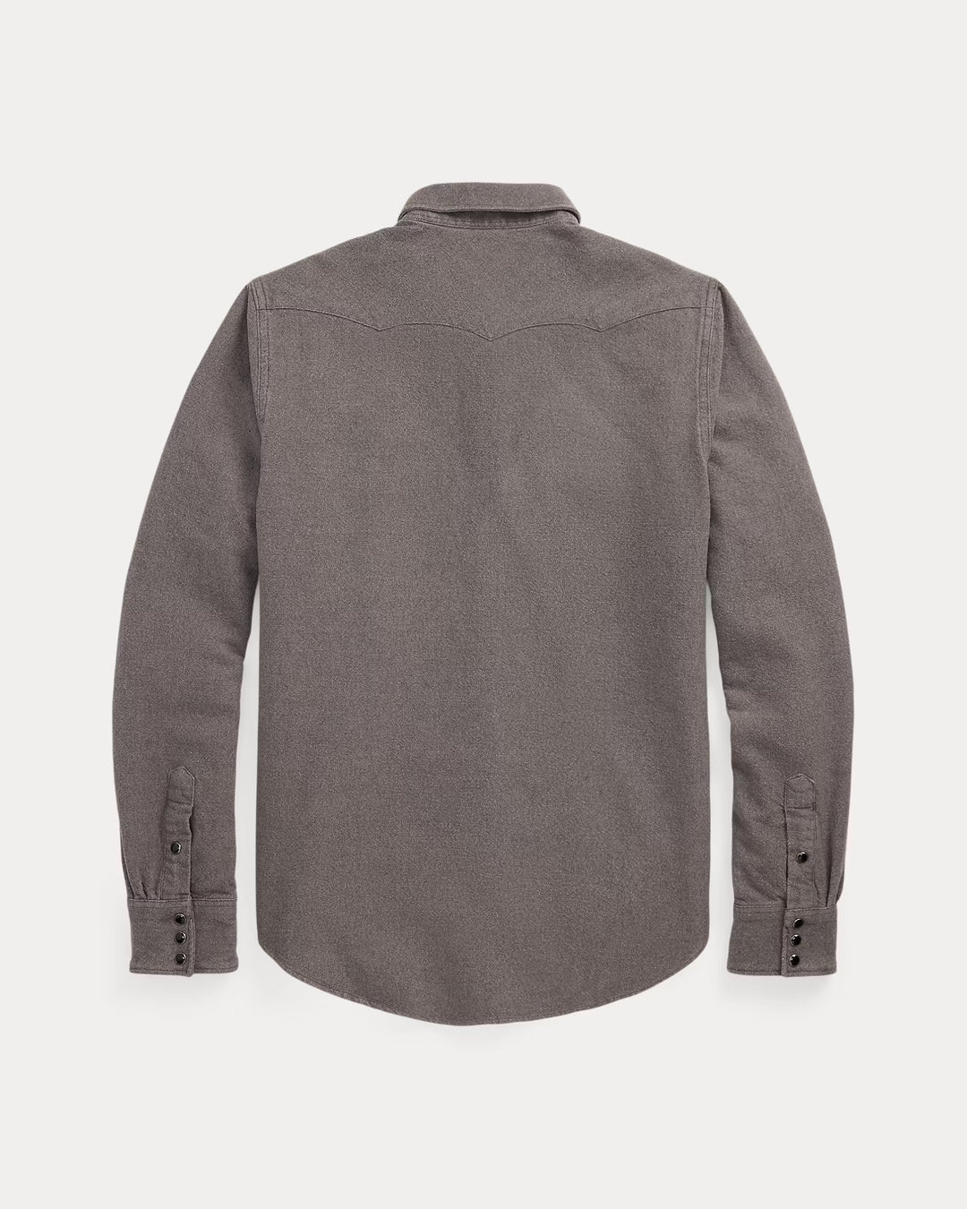 RRL Slim Fit Chamois Western Shirt - Heather Gray