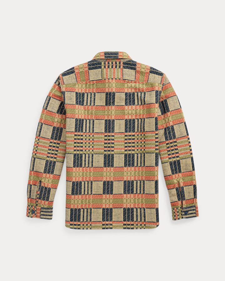 RRL Jacquard Workshirt - Navy Multi