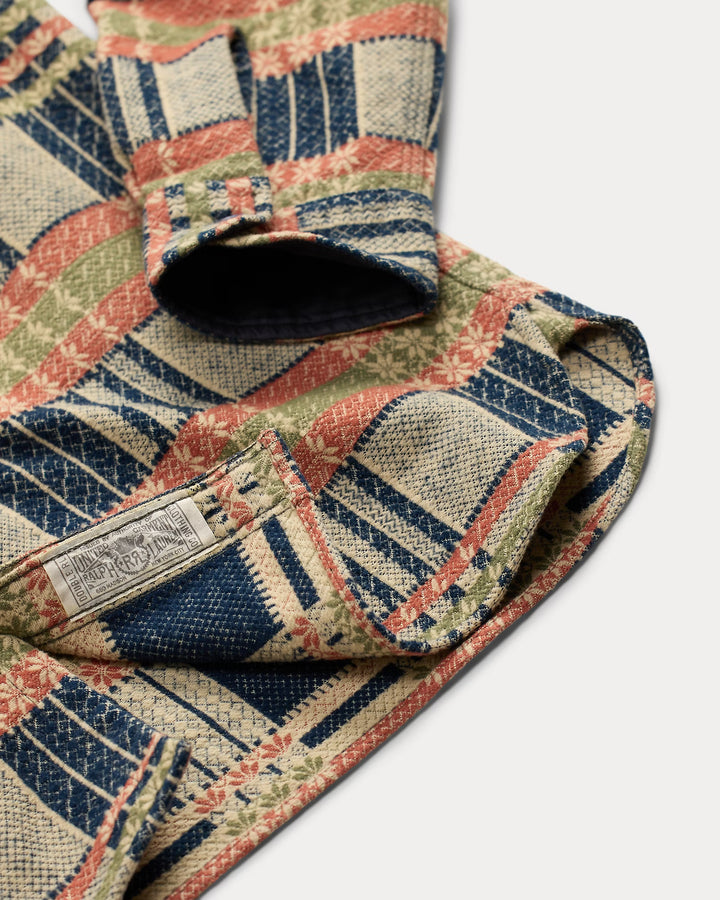 RRL Jacquard Workshirt - Navy Multi