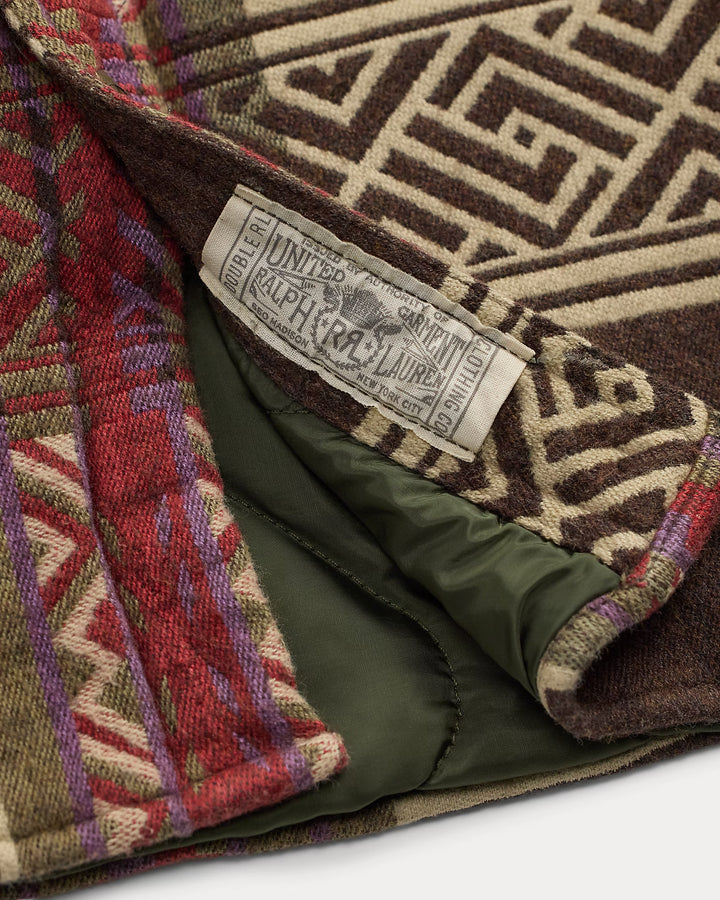 RRL Jacquard Overshirt - Brown/Olive