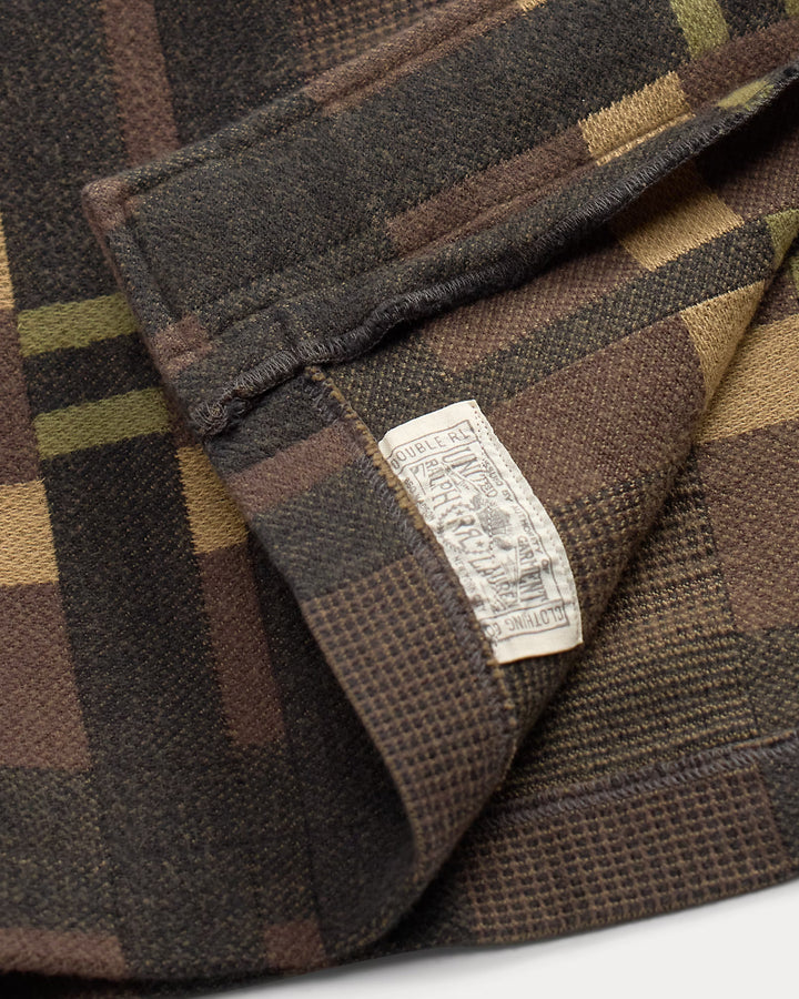 RRL Patterned Jacquard Overshirt - Purple/Black