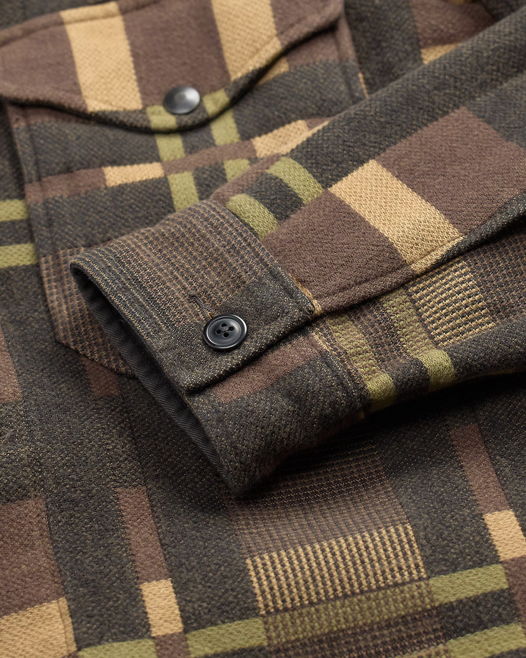 RRL Patterned Jacquard Overshirt - Purple/Black