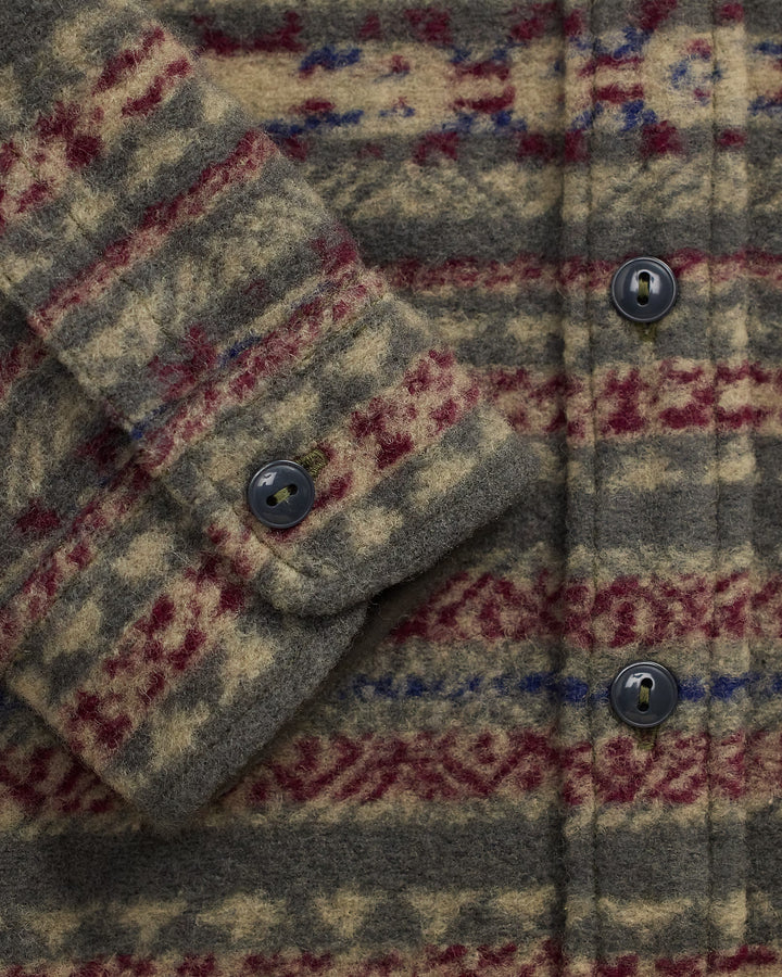 RRL Fair Isle Wool-Blend Workshirt - Red/multi