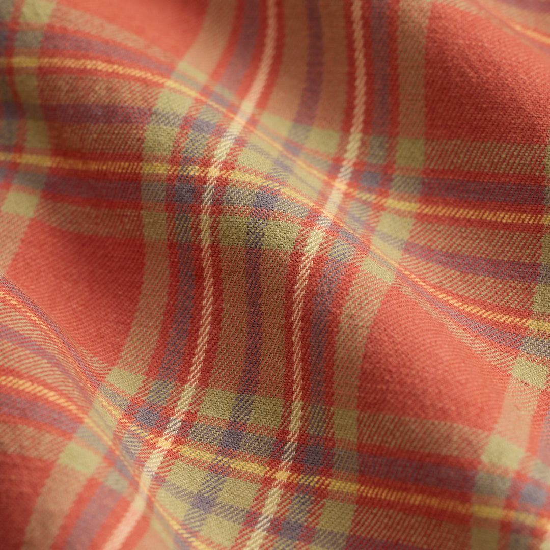 RRL Plaid Farrell Workshirt - Red Multi
