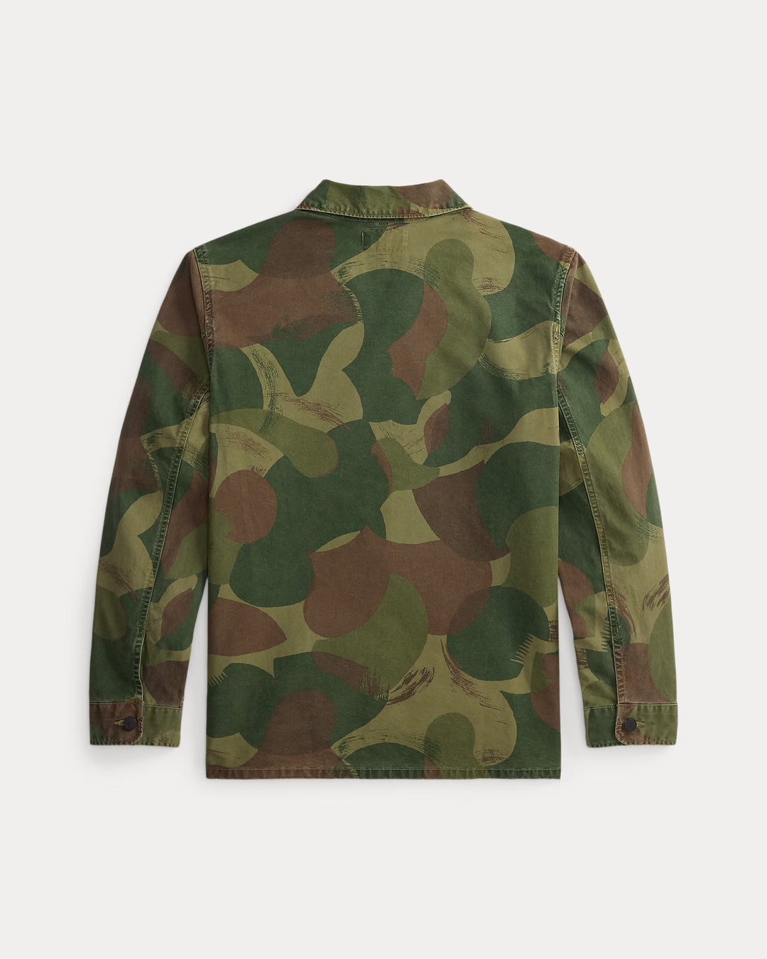 RRL Camo Poplin Overshirt - Brush Stroke Camo
