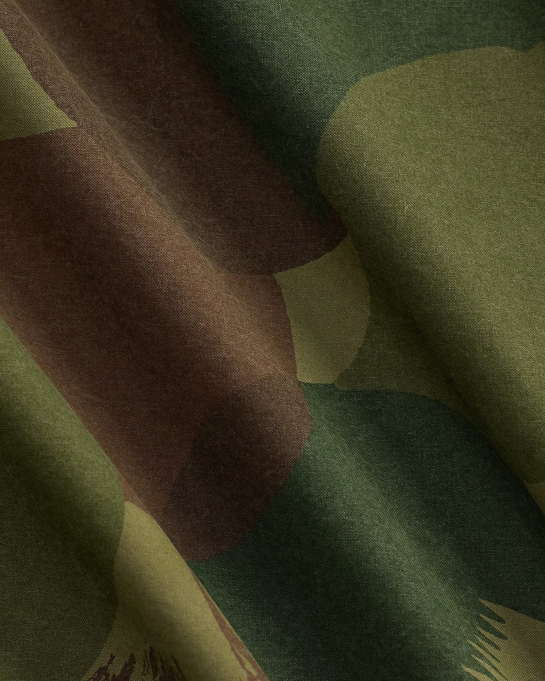 RRL Camo Poplin Overshirt - Brush Stroke Camo