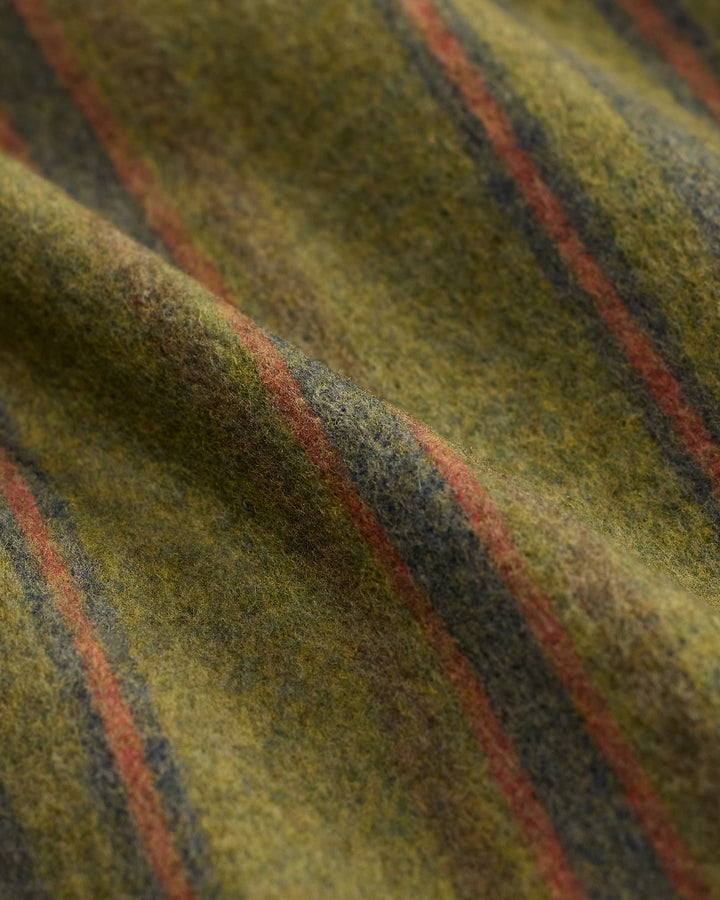 RRL Brushed Twill Shirt Jacket - Green Multi