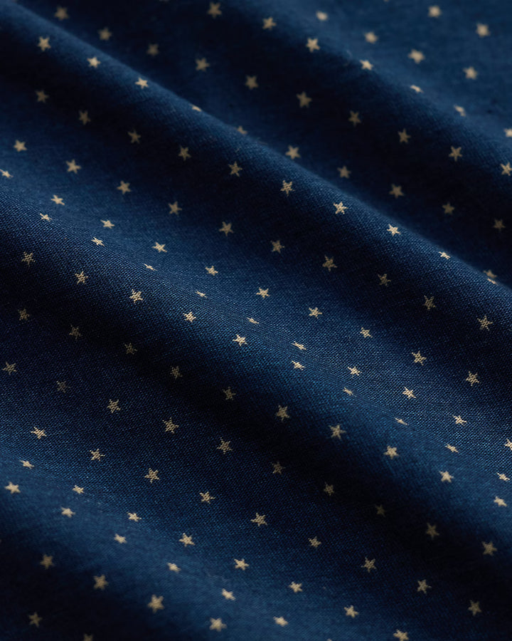 RRL Star-Print Indigo Jersey Shirt - Indigo/Multi
