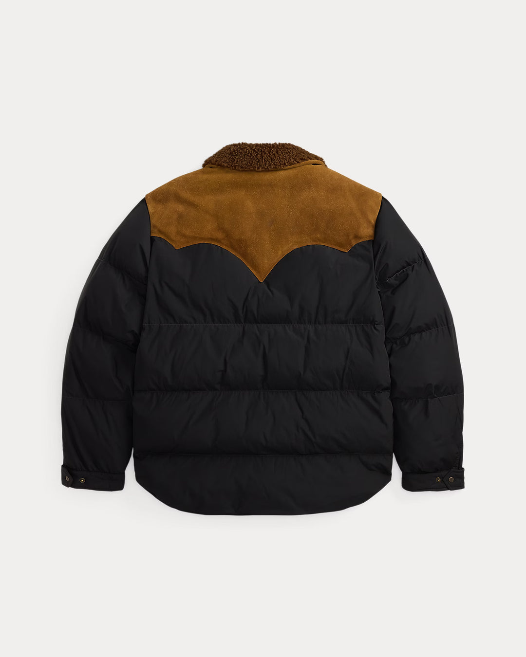 RRL Quilted Shearling-Collar Jacket - Onyx