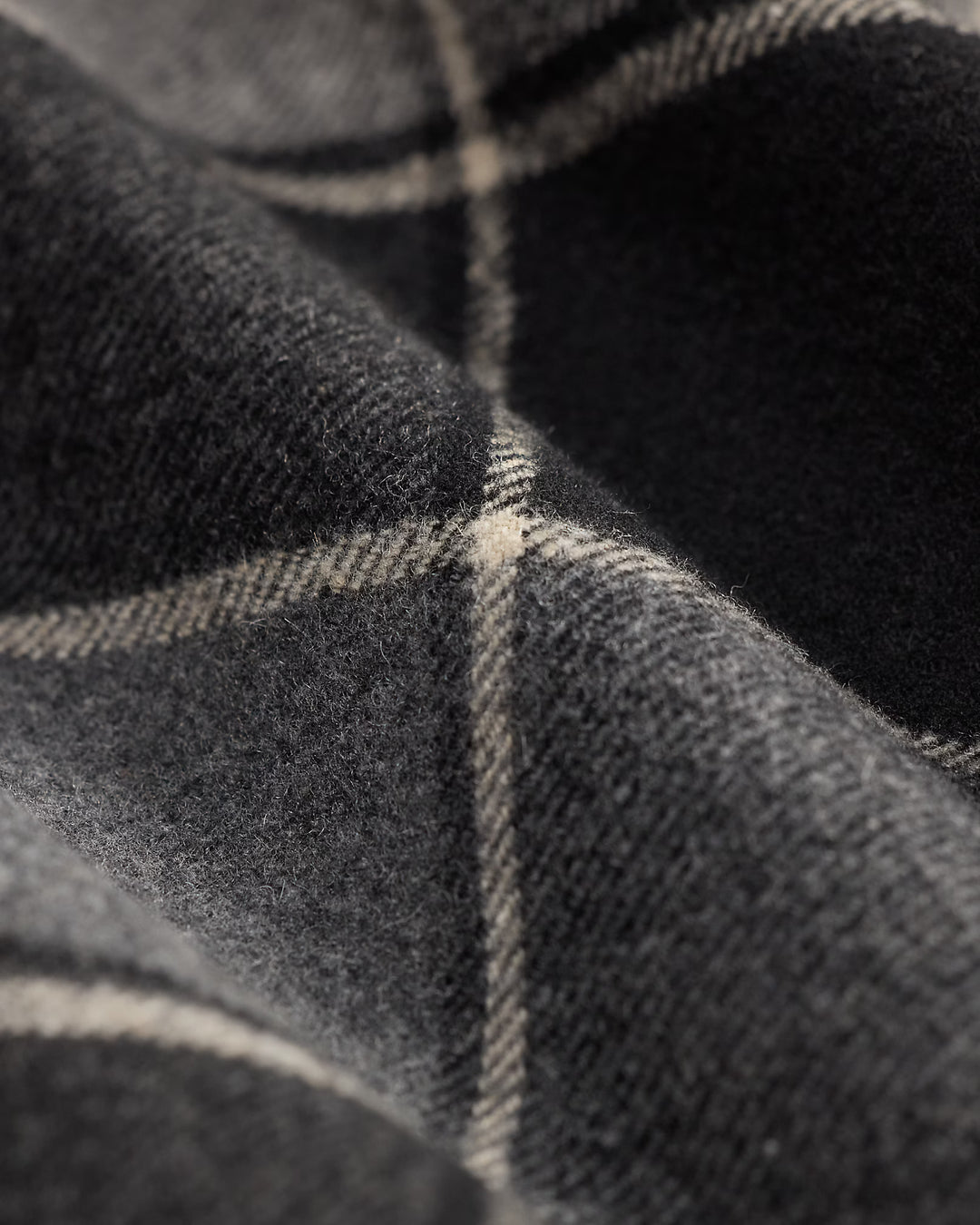 RRL Plaid Twill Western Overshirt - Grey/Black