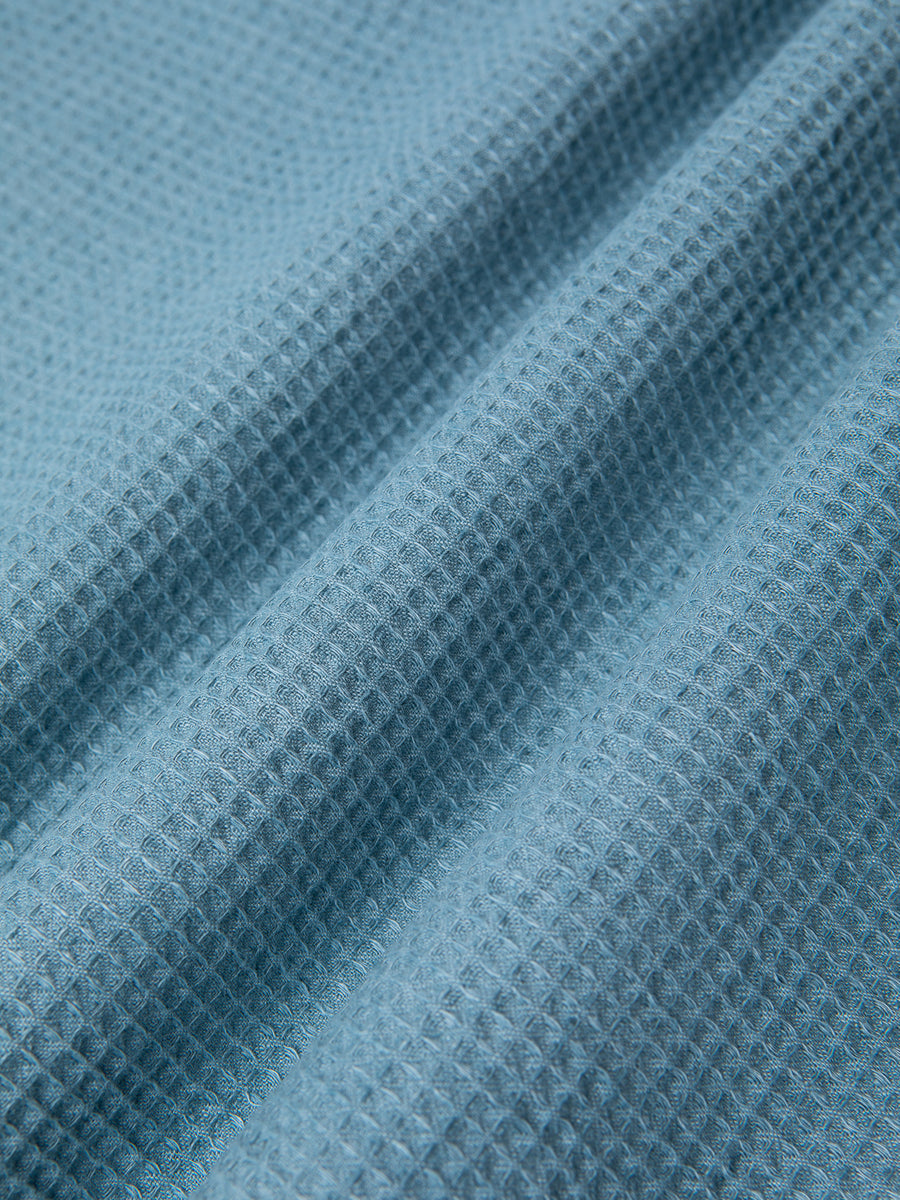 Kestin - Ormiston Jacket in Denim Blue Linen Waffle