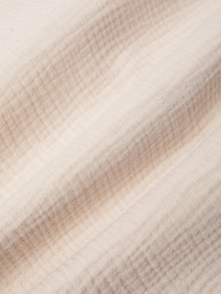 Kestin - Crammond Shirt in Ecru Double Gauze Cotton