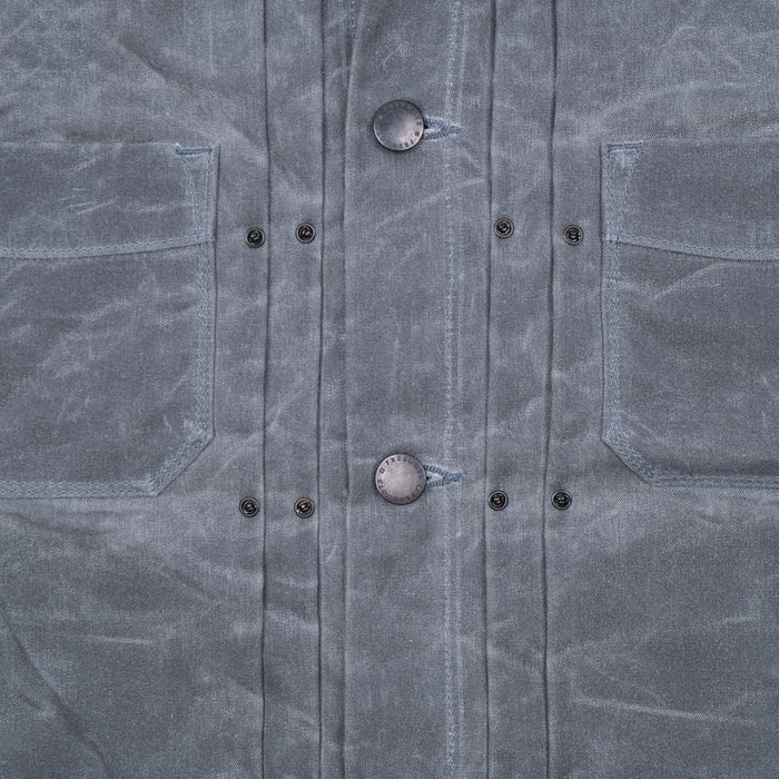 Freenote Cloth Riders Jacket Waxed Canvas - Charcoal with Rust Interior