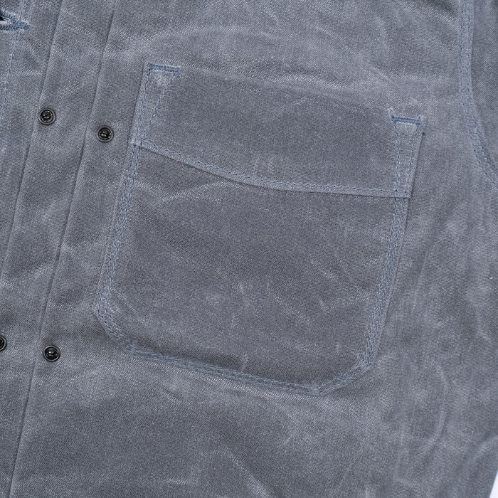 Freenote Cloth Riders Jacket Waxed Canvas - Charcoal with Rust Interior