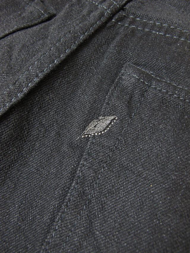 Pure Blue Japan 14oz Double Black Relaxed Tapered [XX-019-BK]