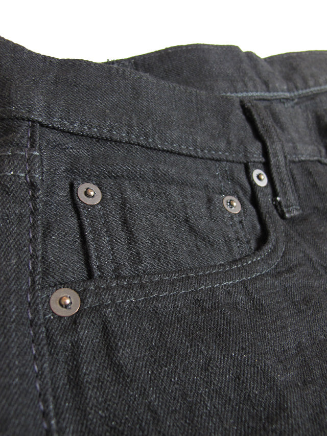 Pure Blue Japan 14oz Double Black Relaxed Tapered [XX-019-BK]