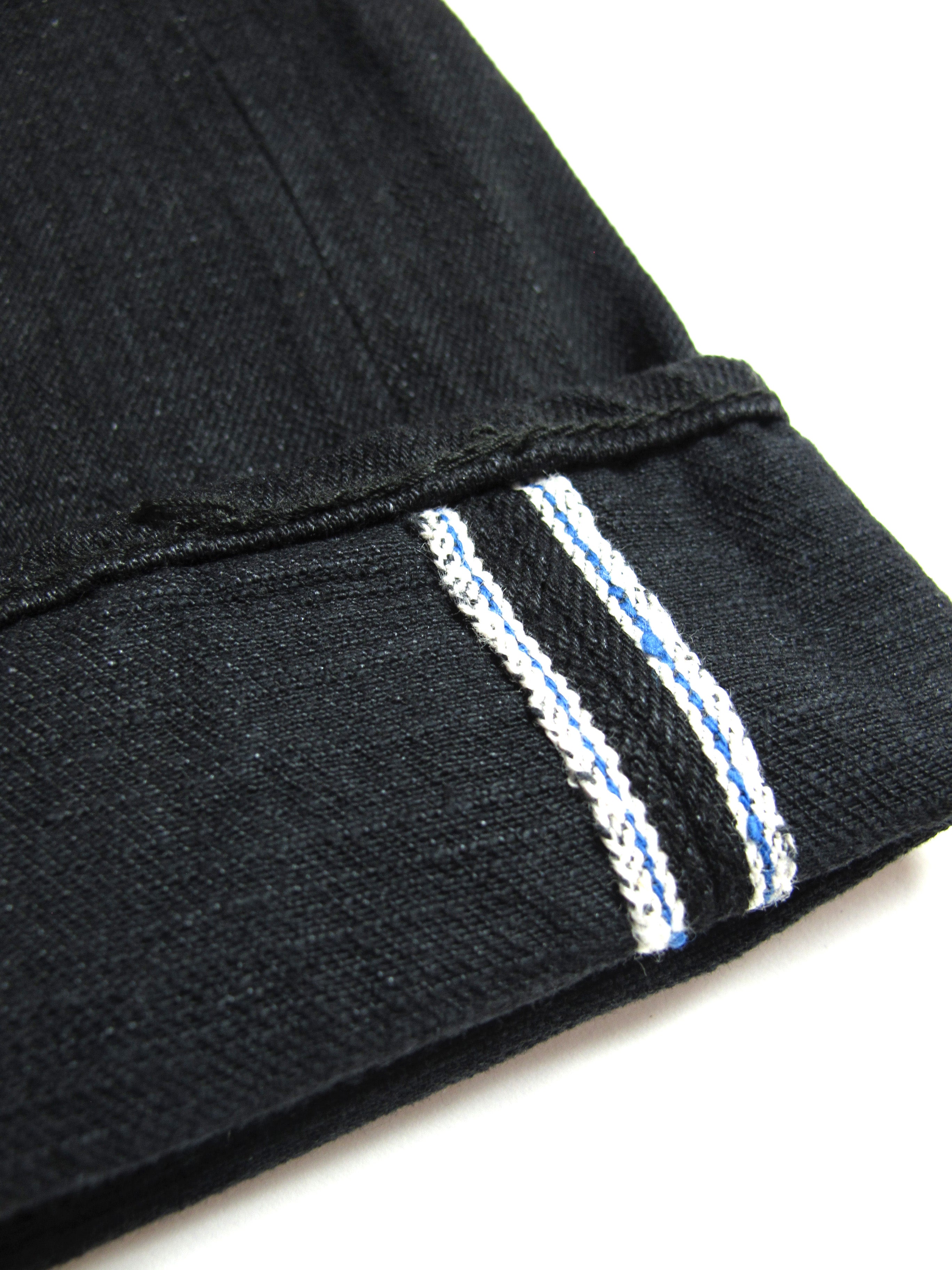 Pure Blue Japan 14oz Double Black Relaxed Tapered [XX-019-BK