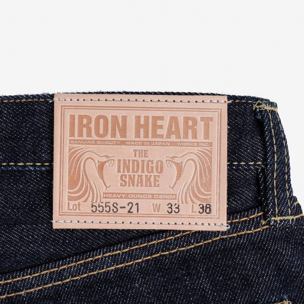 Iron Heart 21oz Selvedge Denim Super Slim Cut 555 Jeans - Indigo