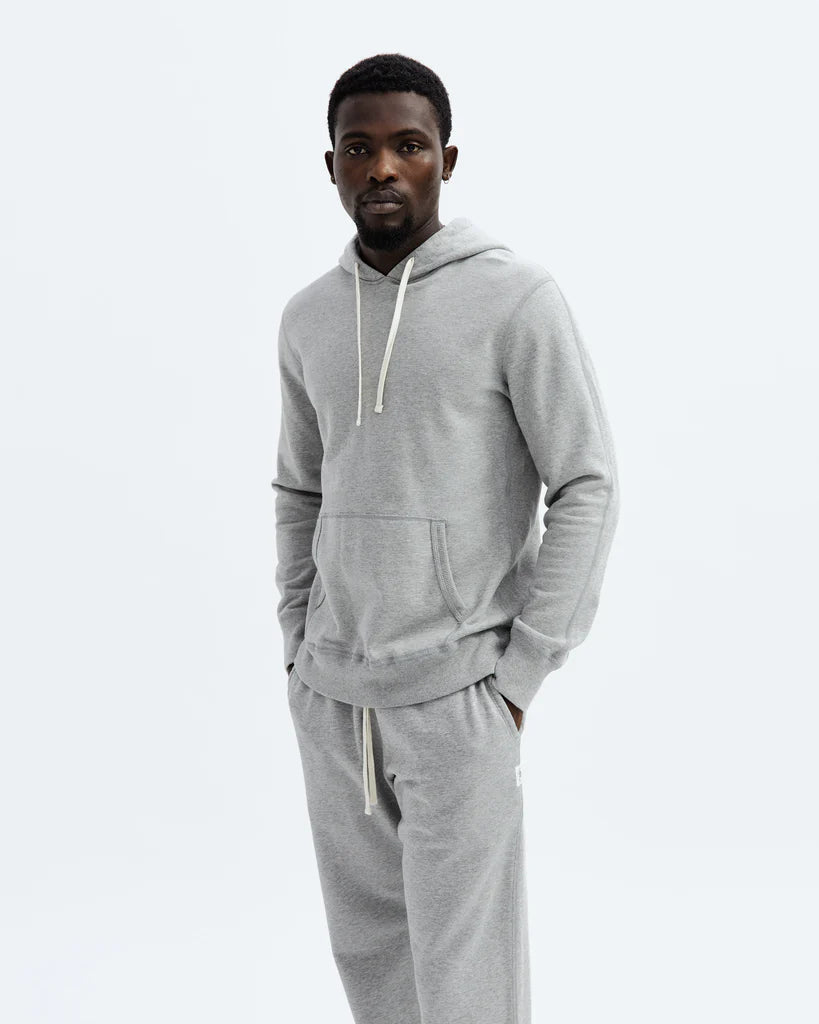 Reigning Champ Midweight Terry Pullover Hoodie Heather Grey Berkeley Supply