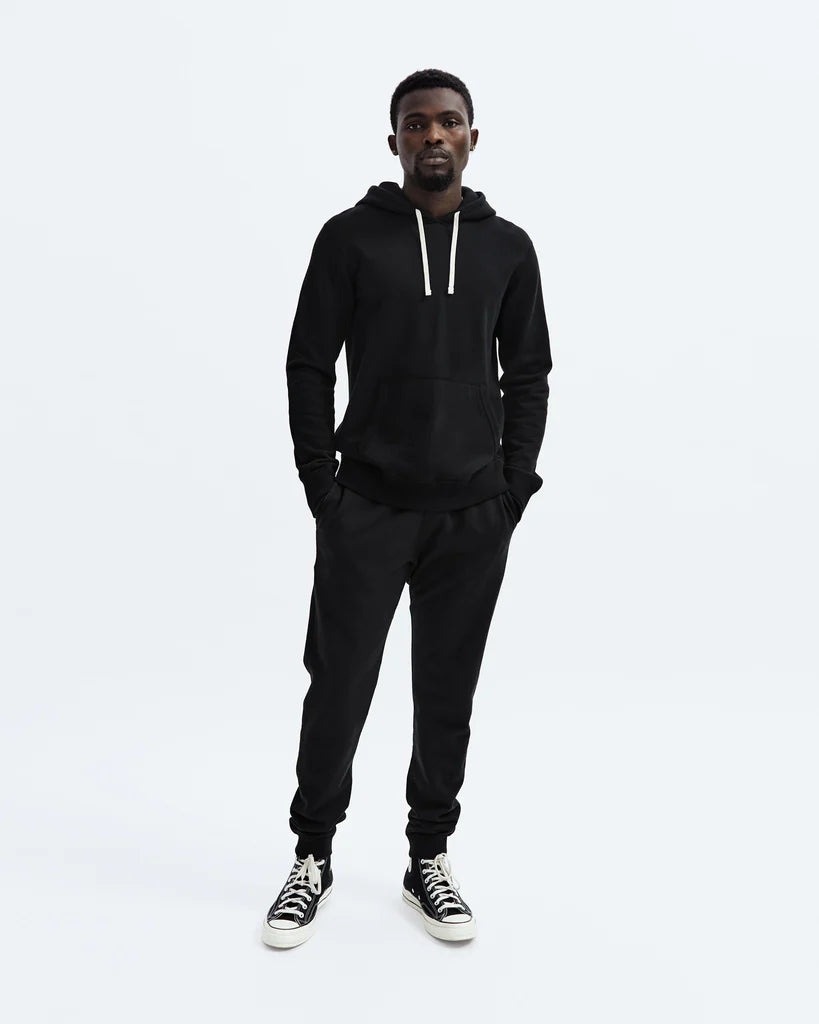 Reigning Champ Midweight Terry Pullover Hoodie - Black