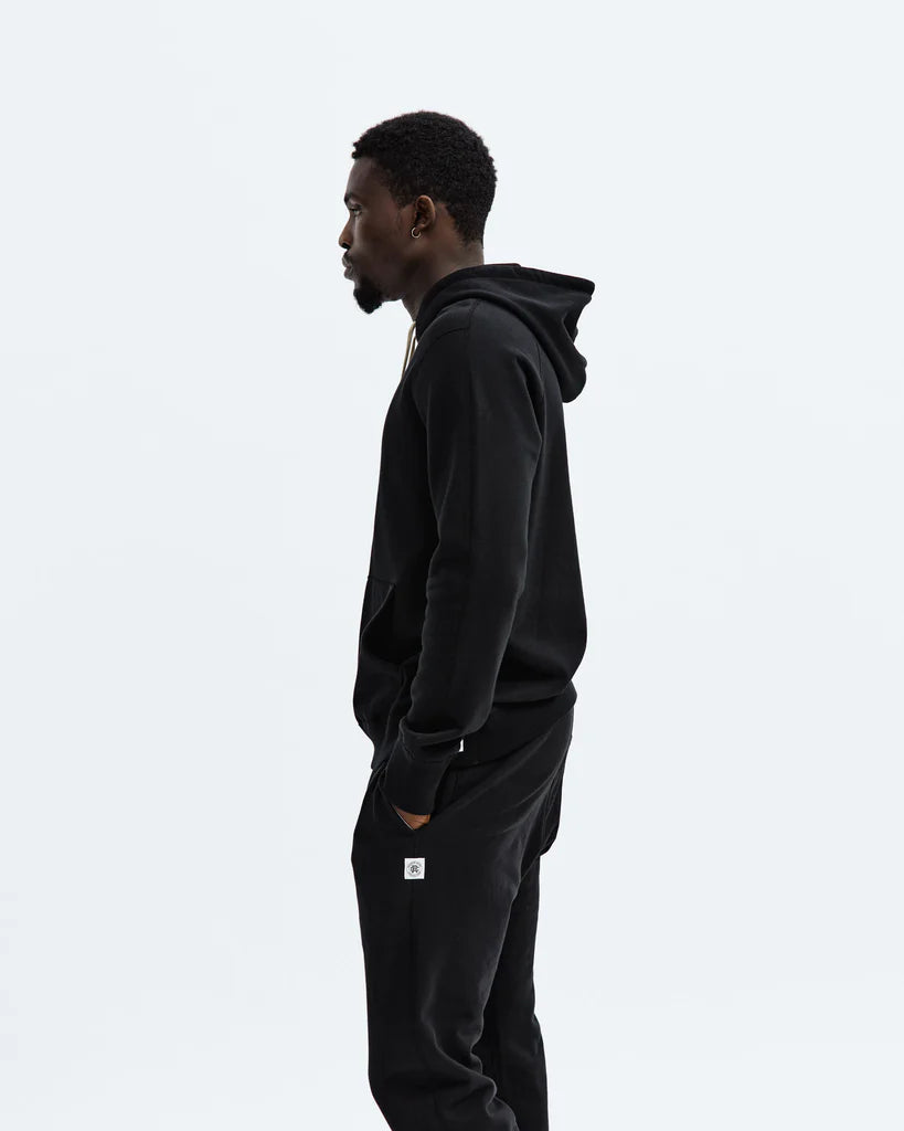 Reigning Champ Midweight Terry Pullover Hoodie - Black