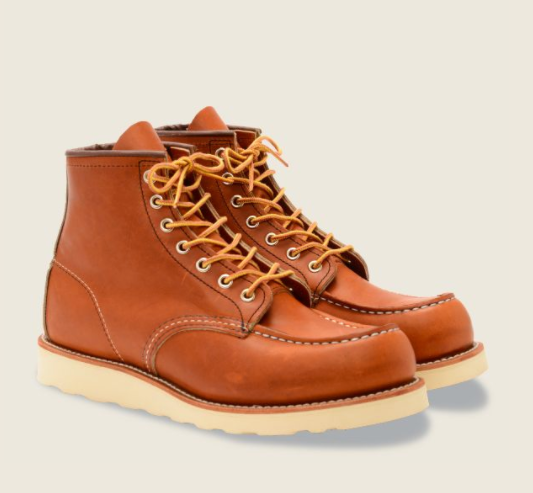 Red Wing SECONDS- Heritage - 875E2-WIDTH - CLASSIC MOC MEN'S 6-INCH BOOT IN ORO LEGACY LEATHER
