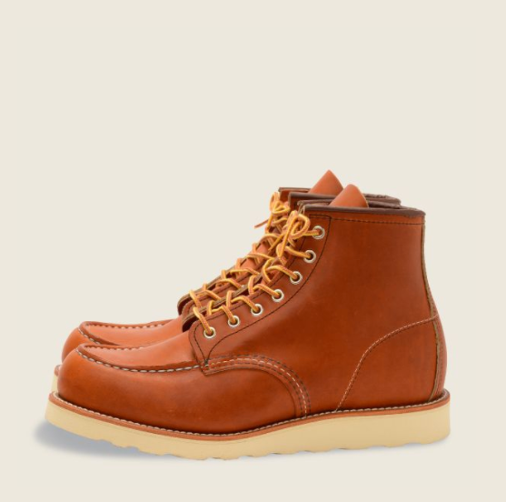 Red Wing Mens 6 Inch Classic Moc Toe Leather Oro Russet Boots 9. 並行輸入品 REDWING SECOND CLASSIC MOC MEN\u0027S 6-INCH BOOT- COPPER ROUGH \u0026 TOUGH  LEATHER-#1907D