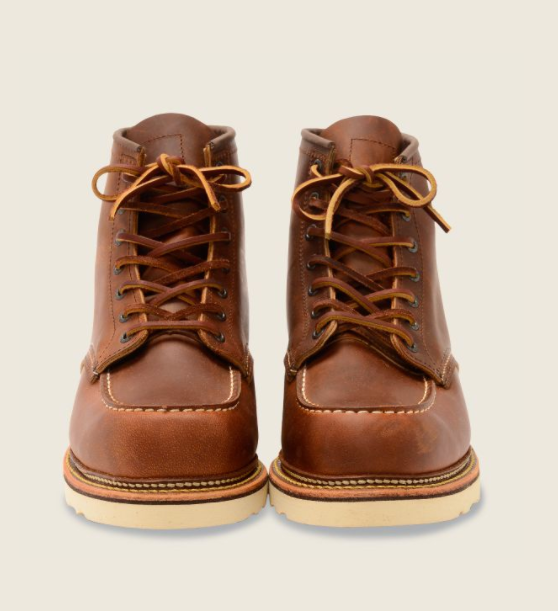 Red Wing Mens 6 Inch Classic Moc Toe Leather Oro Russet Boots 9. 並行輸入品 REDWING SECOND CLASSIC MOC MEN\u0027S 6-INCH BOOT- COPPER ROUGH \u0026 TOUGH  LEATHER-#1907D