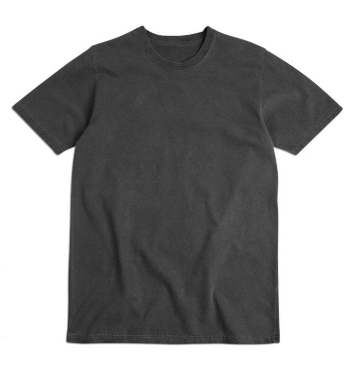 BS BASICS "Heavies" T Shirt - Faded Charcoal