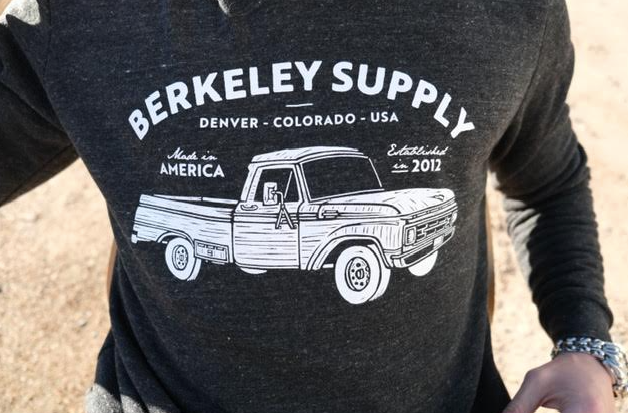 Berkeley Supply x John Fellows - 9 Year Truck Hoodie - Heather Blk