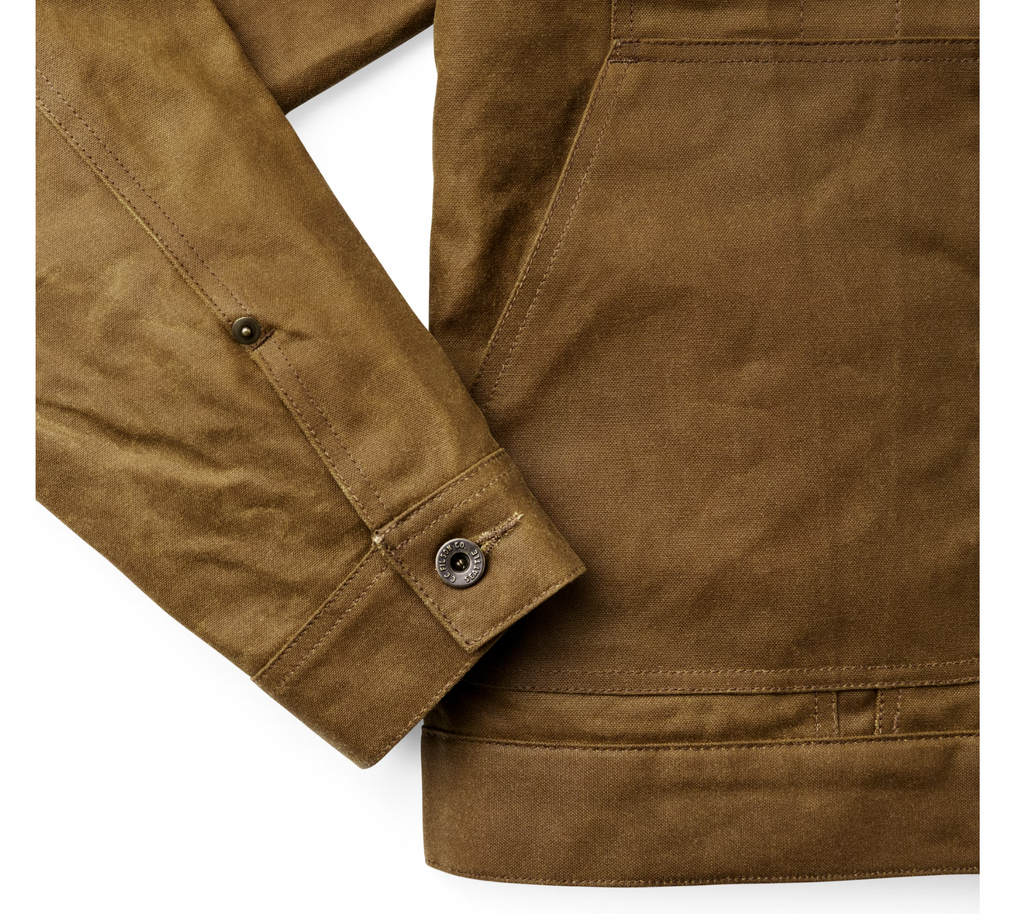 Filson Tin Cloth Short Lined Cruiser Jacket - Dark Tan