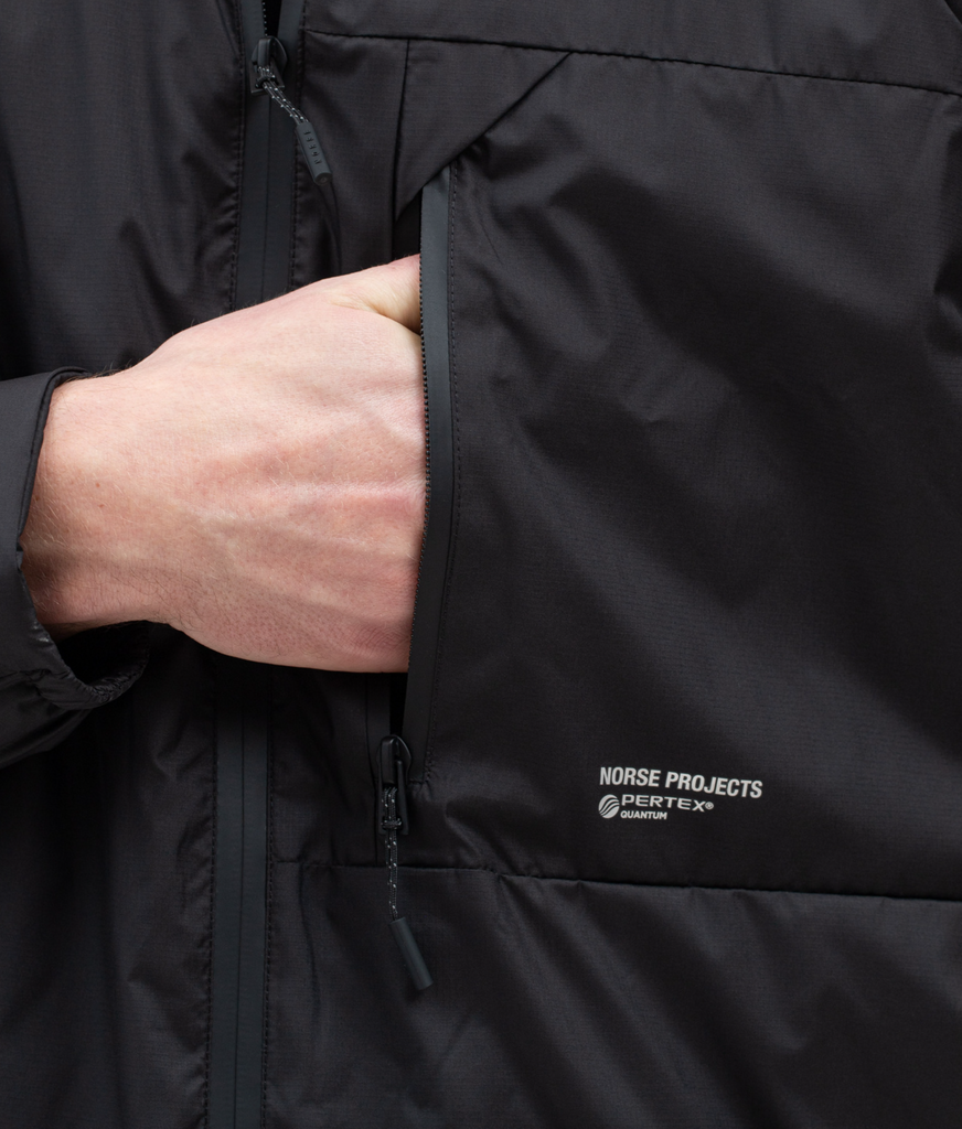 Norse Projects Osa Light Pertex Shirt Jacket Black Berkeley Supply