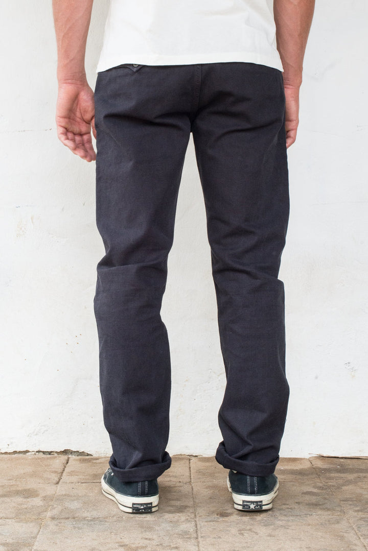 Freenote Cloth Workers Chino Slim Fit 14oz Slub - Black