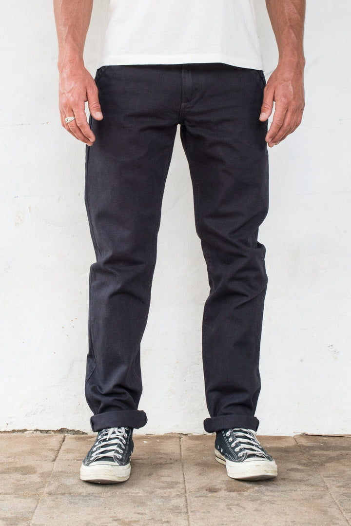 Freenote Cloth Workers Chino Slim Fit 14oz Slub - Black