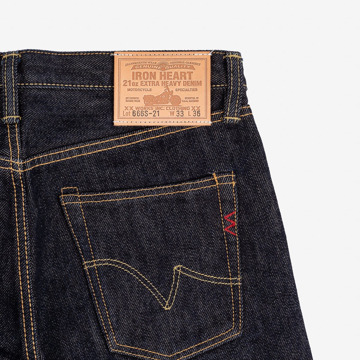 Iron Heart 21oz Selvedge Denim Slim Straight Cut 666 Jeans